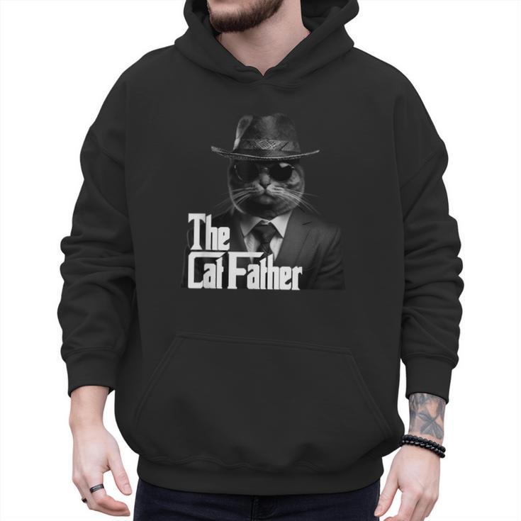 The Catfather Fathersday Best Birthday Cat Dad Men Hoodie
