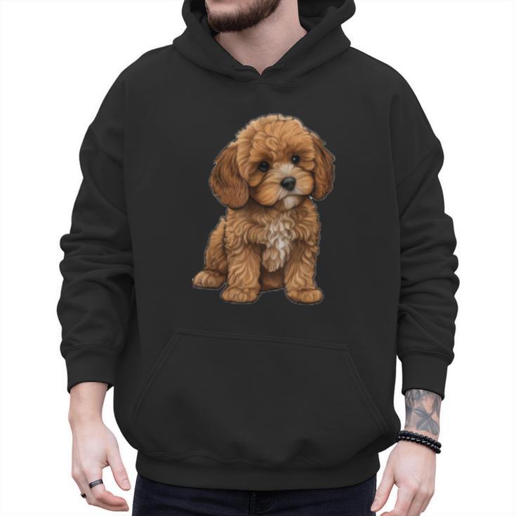 Cavapoo Breed Pet Lover Art Dog For Mom Dad Kids Men Hoodie