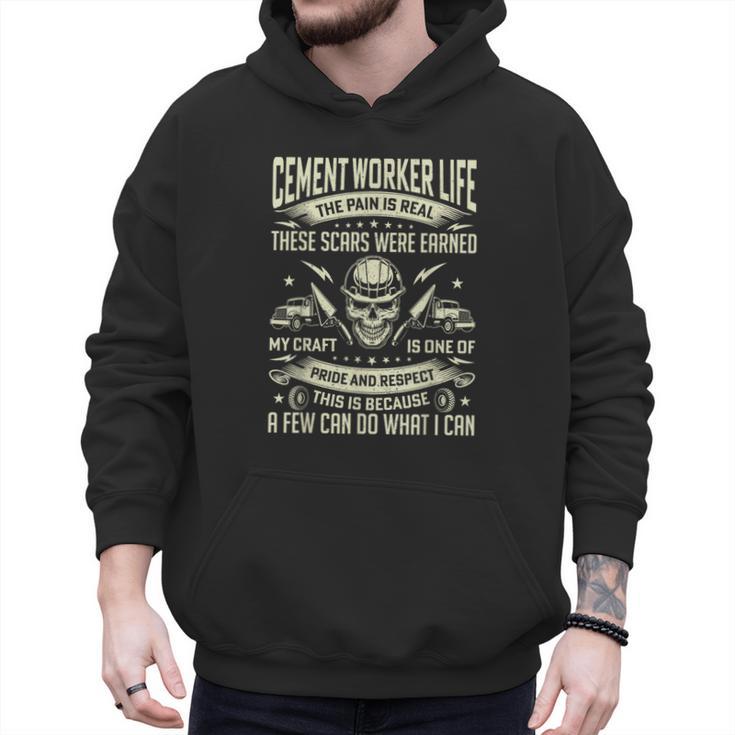 Cement Worker Life Concrete Finisher Dad Father Men Hoodie