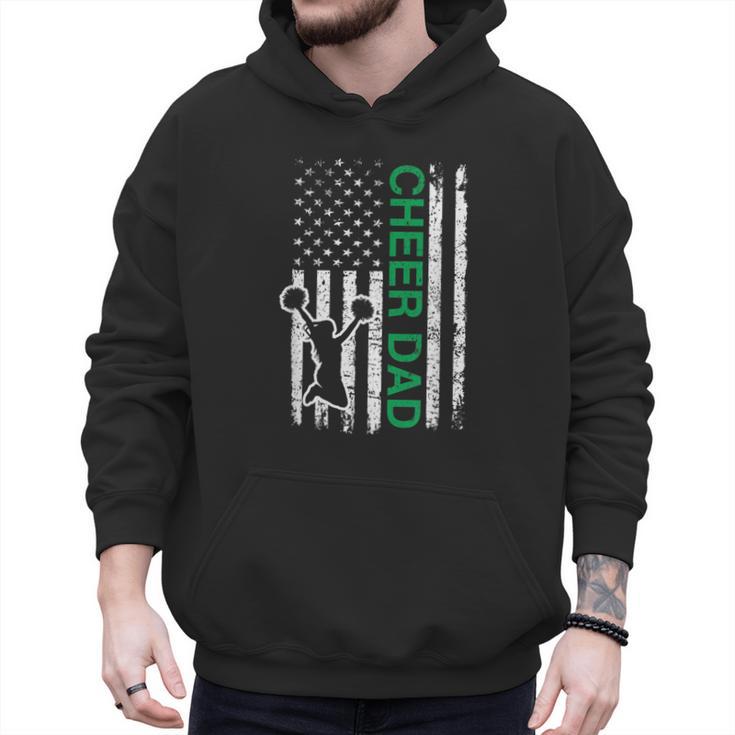 Cheer Dad Flag Green Cheerleading Men Hoodie