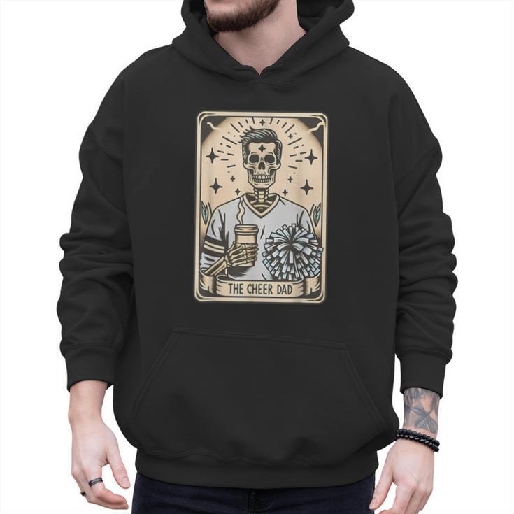 Cheer Dad Tarot Card Skeleton Cheerleading Fathers Day Men Hoodie