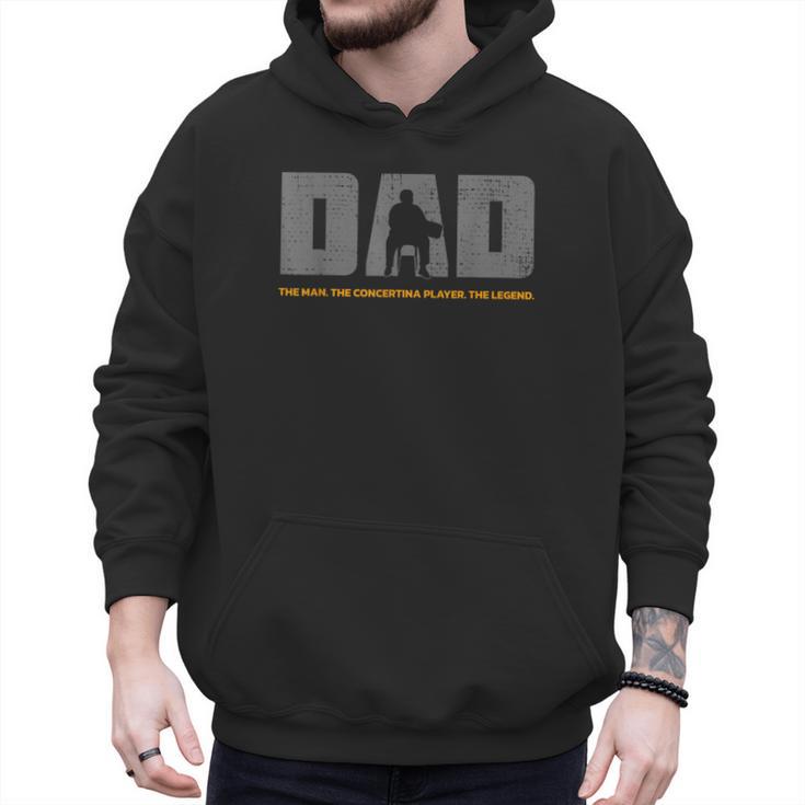 Concertina Dad And Concertina Player Father For Concertina Men Hoodie