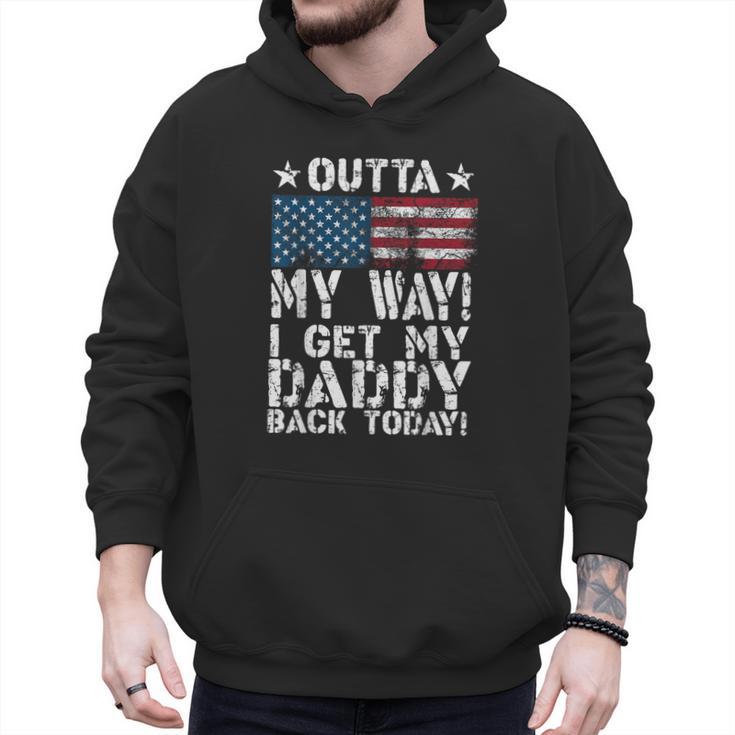 Cool I Get My Daddy Back Today Military Child Small Men Hoodie