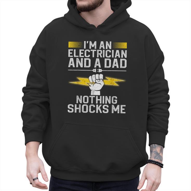Cool Electrician For Men Dad Professional Electrician Men Hoodie