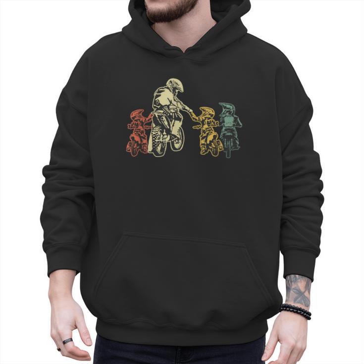 Cool Motocross Dirt Bike Biker Dad & Sons Father's Day Men Hoodie