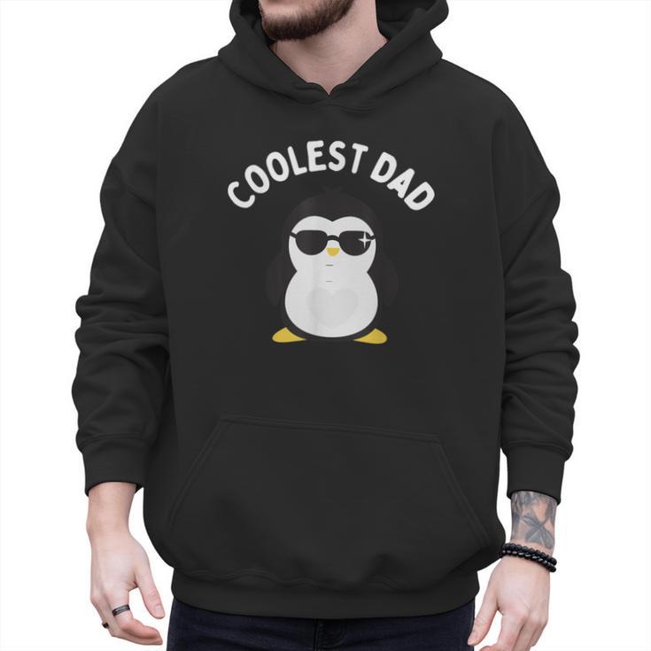 The Coolest Dad Cool Penguin By Dangerous Dad Men Hoodie