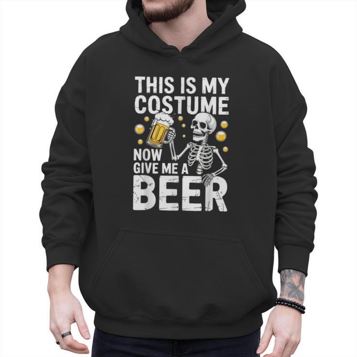 This Is My Costume Give Me A Beer Shirt Men Dad Halloween Men Hoodie