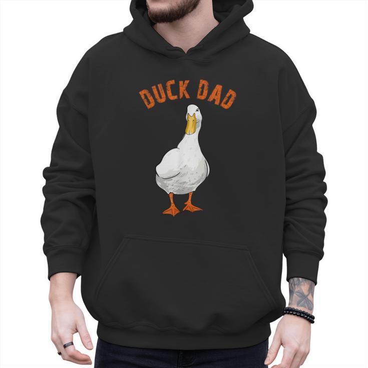 Cute Duck Dad Lover Illustration Duck Owner Men Hoodie