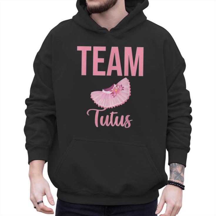 Cute Team Tutus Gender Reveal For Mom And Dad Men Hoodie
