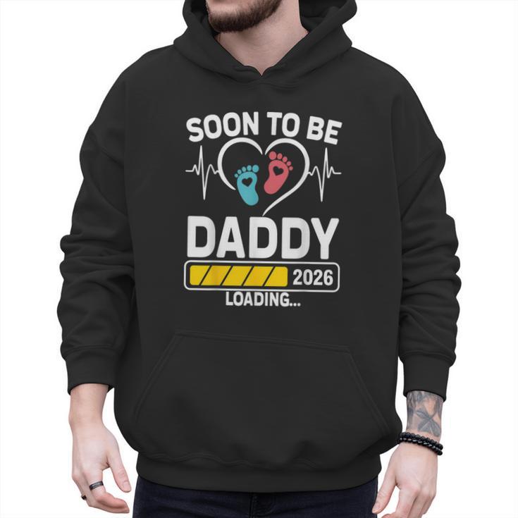Dad To Be 2026 Loading Dad Est 2026 Promoted To Daddy Men Hoodie