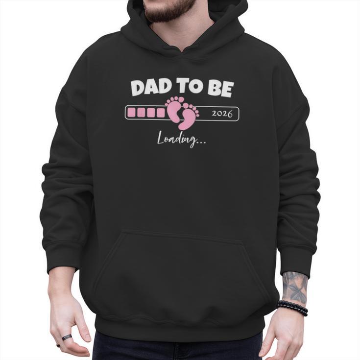 Dad To Be 2026 Loading Pink Little Girl Pregnancy Reveal Men Hoodie