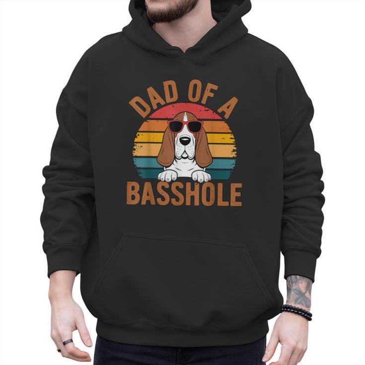 Dad Of a Basshole Basset Hound Owner Men Hoodie