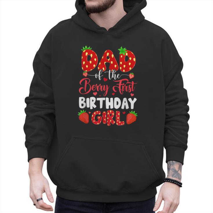 Dad Of The Berry First Birthday Of Girl Strawberry Men Hoodie