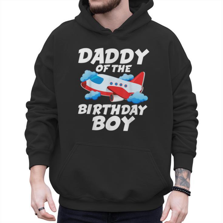 Dad Of The Birthday Boy Airplane Men Hoodie