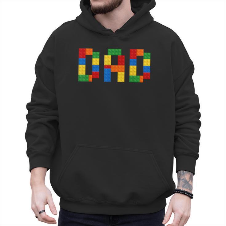 Dad Of The Birthday Boy Building Blocks Bricks Builder Men Hoodie