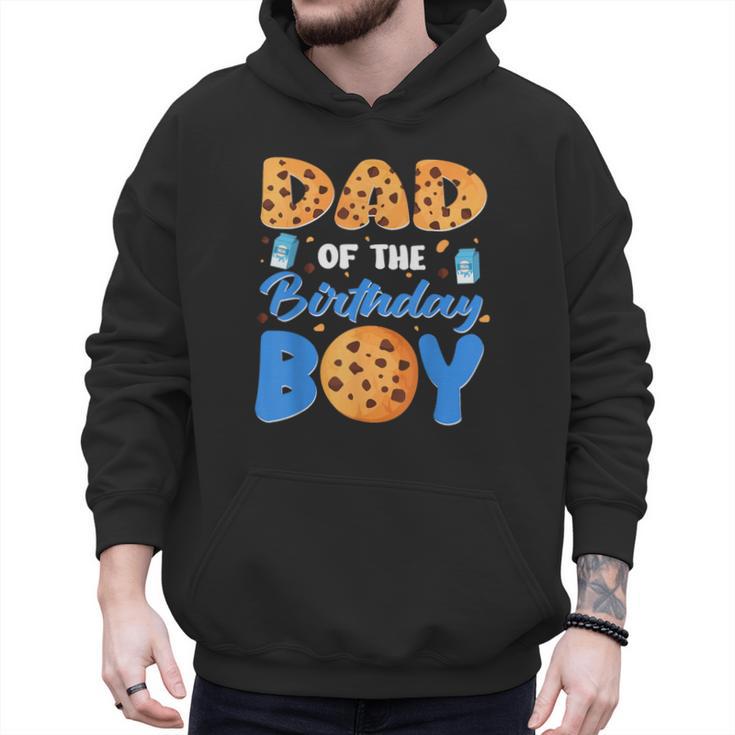 Dad Of The Birthday Boy Milk And Cookies 1 Year Old Men Hoodie