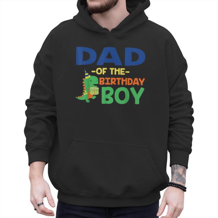 Dad Of The Birthday For Boy Saurus Rex Dinosaur Party Men Hoodie