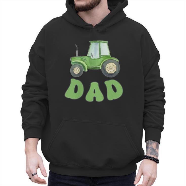 Dad Of The Birthday Boy Tractor Farm Trucks Family Party Men Hoodie