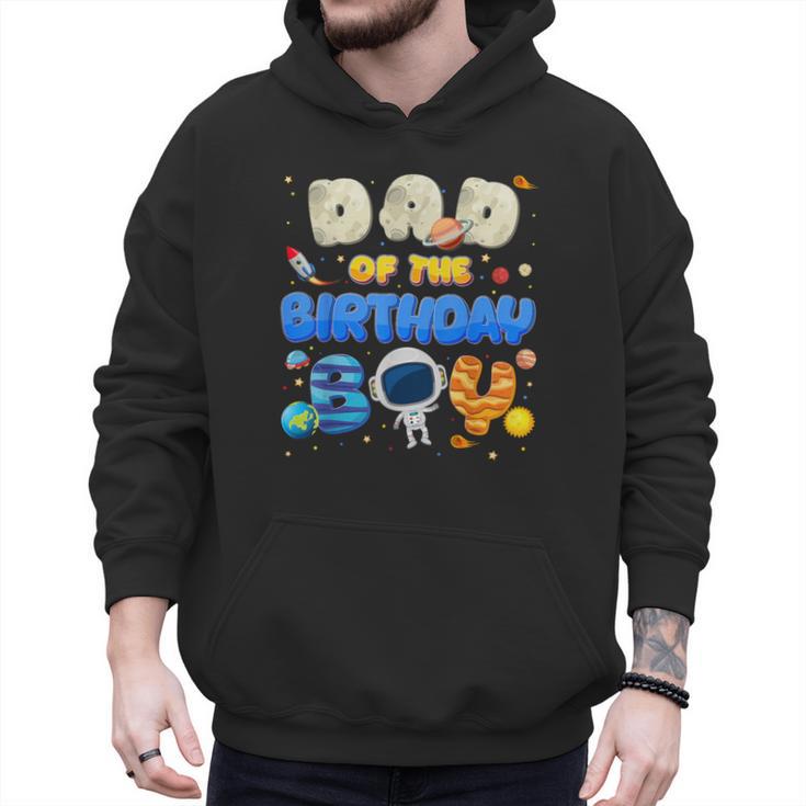 Dad Of The Birthday Boy Two The Moon Space Family Matching Men Hoodie