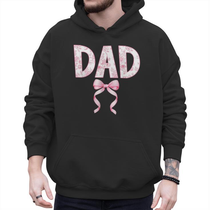 Dad Birthday Squad Matching Coquette Bow Family Party Men Hoodie