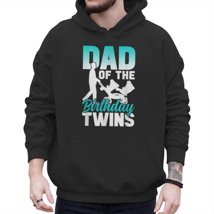 Dad Of The Birthday Twins Celebrate Cute Twin Father Daddy Men Hoodie
