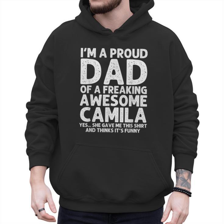 Dad Of CAMILA Father's Day Personalized Name Joke Men Hoodie