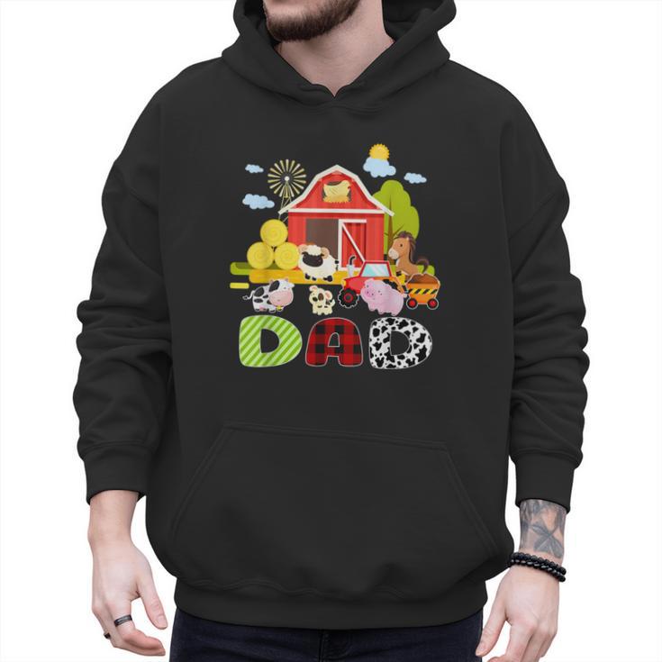 Dad Farm Animal Birthday Family Matching Party Men Hoodie