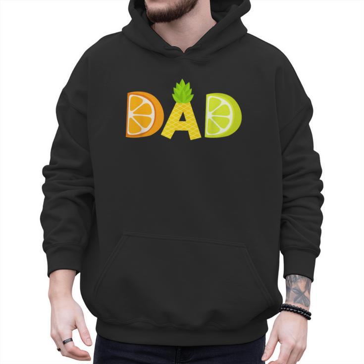 Dad Fruitarian Lover Summer Father Fruit Slice Men Hoodie