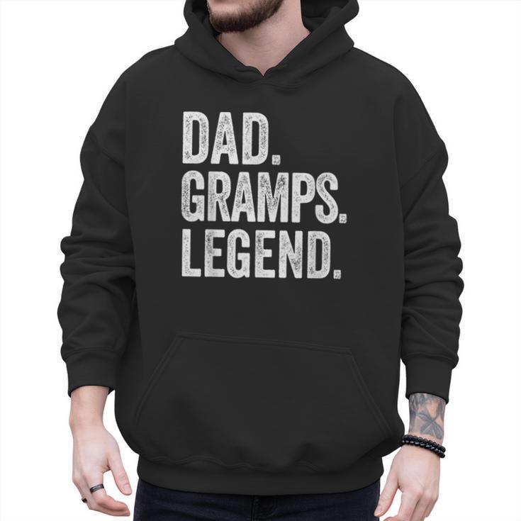 Dad Gramps Legend Vintage Distressed Bold Gramps Graphic Men Hoodie