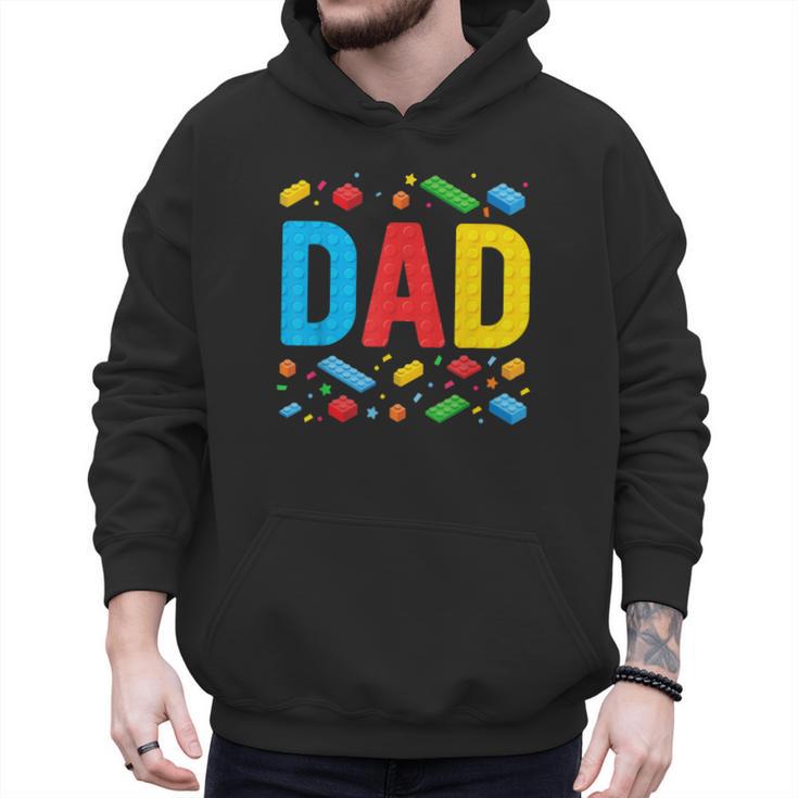 Dad Master Builder Building Bricks Blocks Family Fathers Day Men Hoodie