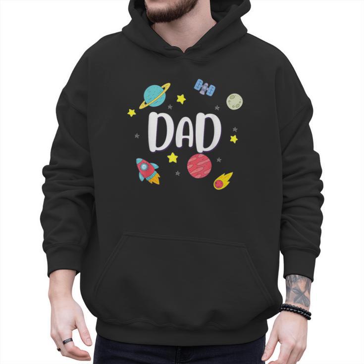 Dad Outer Space Galaxy Birthday For Family Men Hoodie