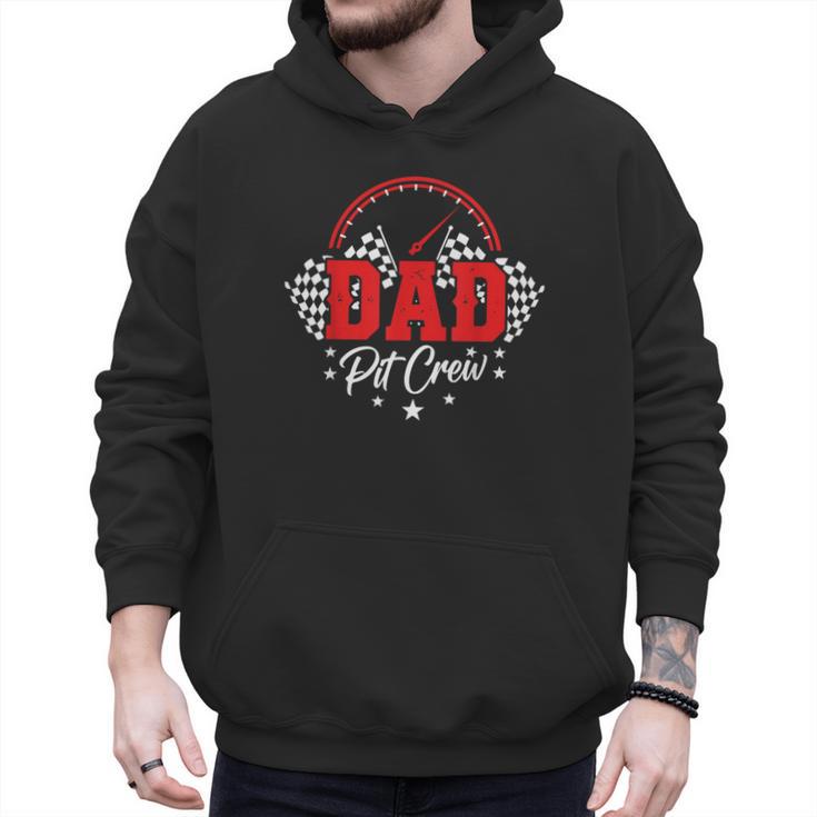 Dad Pit Crew Birthday Party Race Car Racing Family Matching Men Hoodie