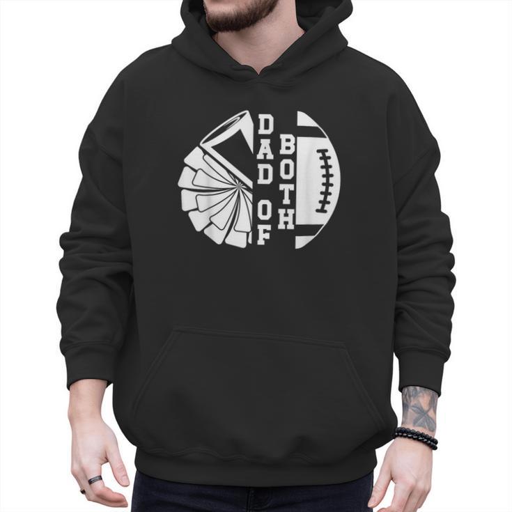 Dad Of Both Proud Football And Cheer Dad Men Hoodie