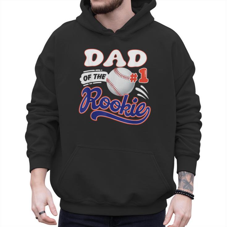 Dad Rookie Of Year 1st Birthday Baseball Theme Matching Men Hoodie