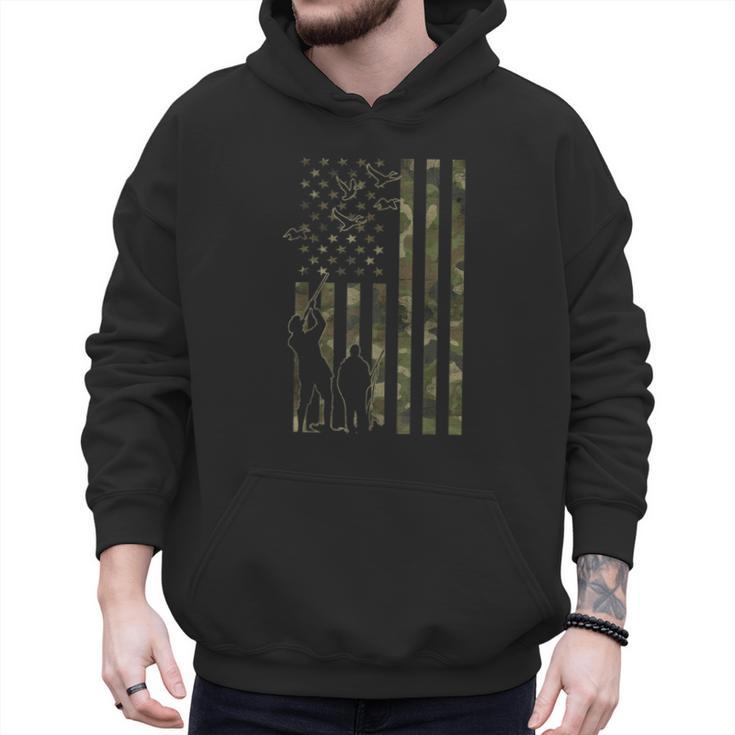 Dad And Son Duck Hunting Father And Son Matching Hunting Men Hoodie