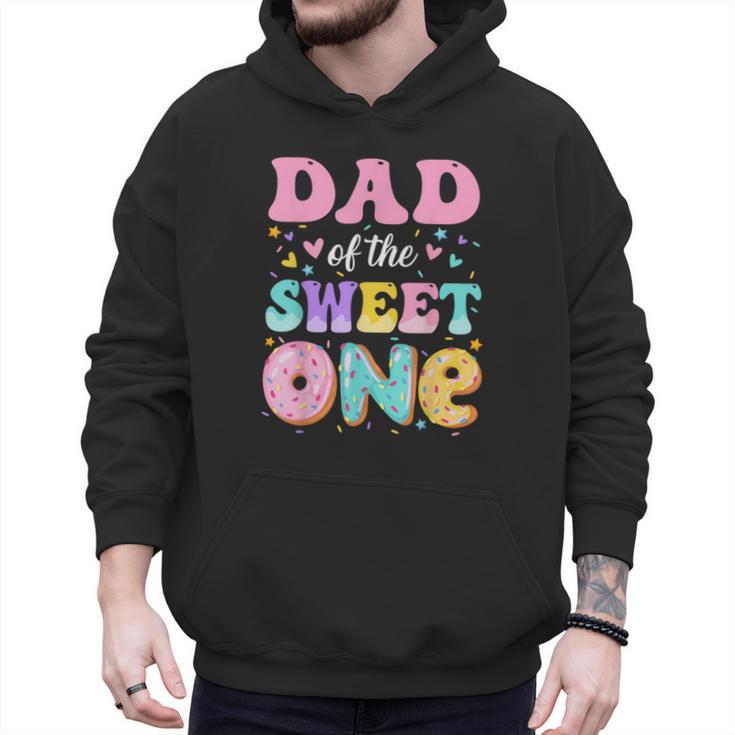 Dad Of The Sweet One 1st Birthday Donut Bday Party Men Hoodie