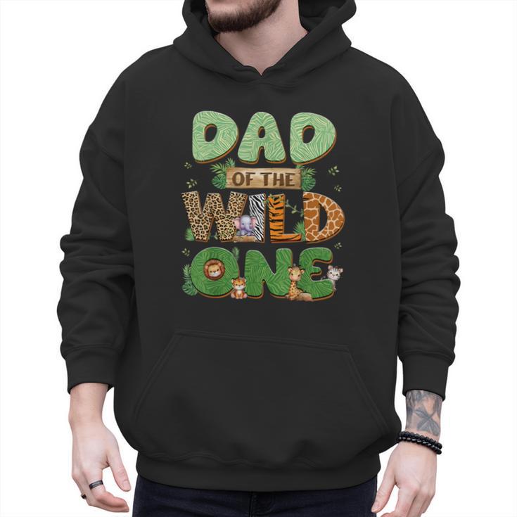 Dad Of The Wild One Birthday Family Matching Party Decor Men Hoodie