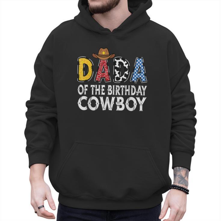 Dada 1st Birthday Cowboy Western Dada Birthday Boy Men Hoodie