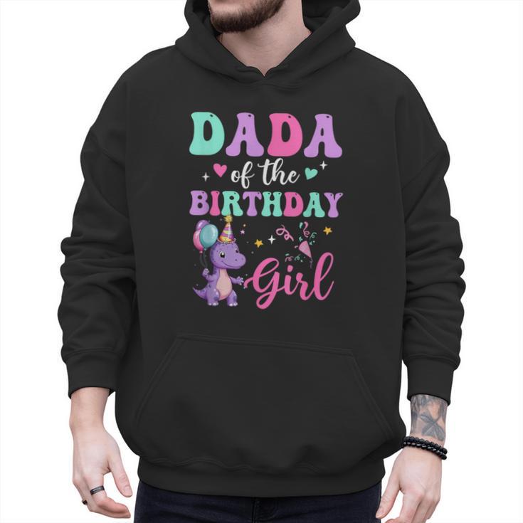 Dada Of The Birthday For Girl Dinosaur T-Rex Party Family Men Hoodie