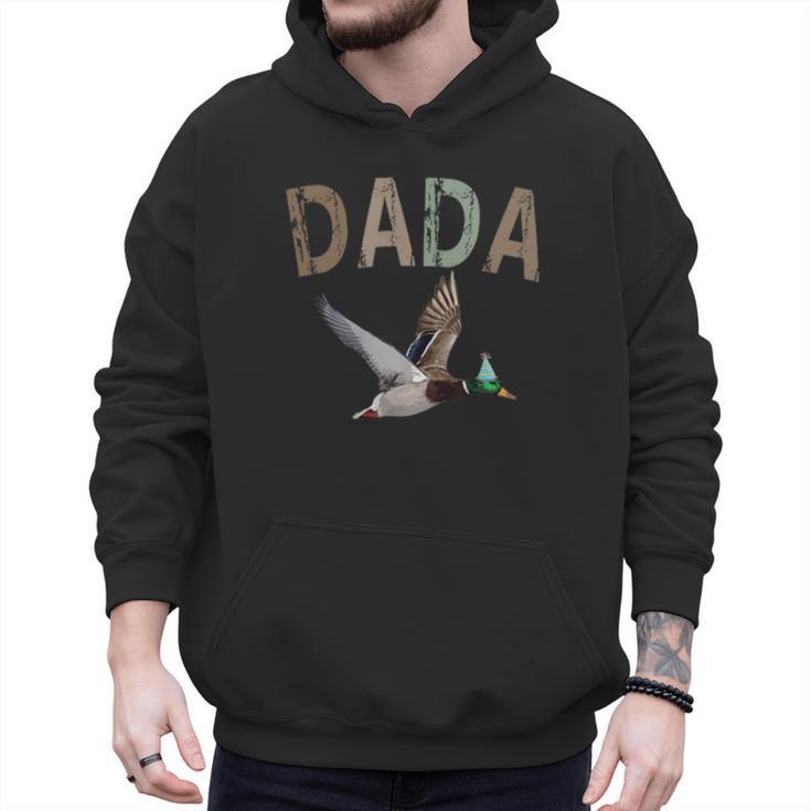 Dada Duck Hunting One Lucky Duck 1st Birthday Family Party Men Hoodie