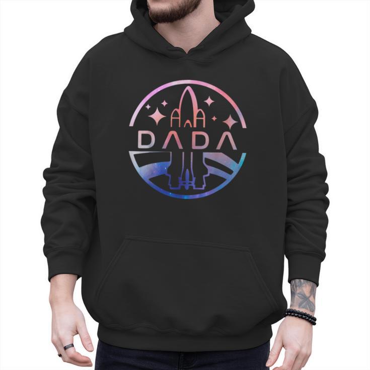 Dada Space Astronaut Rocket Birthday Party Men Hoodie