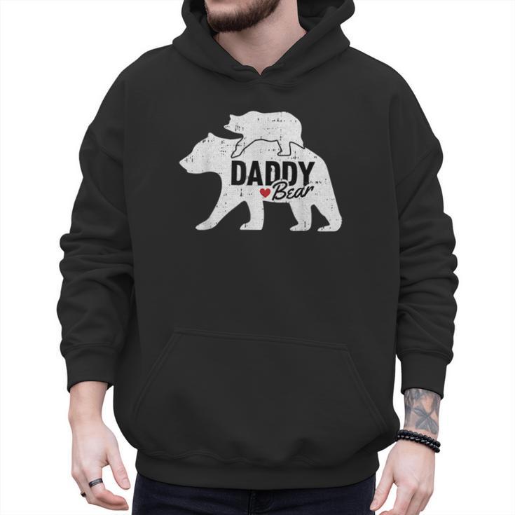 Daddy Bear Fathers Day Cute Baby Cub Papa Dad-a Pops Small Men Hoodie