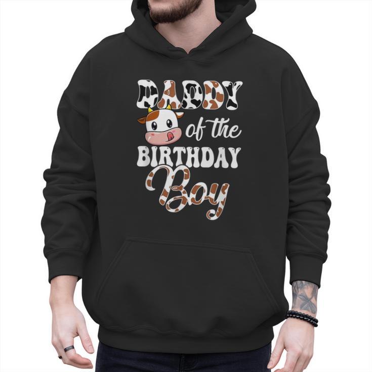 Daddy Of The Birthday Boy Cow Farm 1St Birthday Boy Men Hoodie