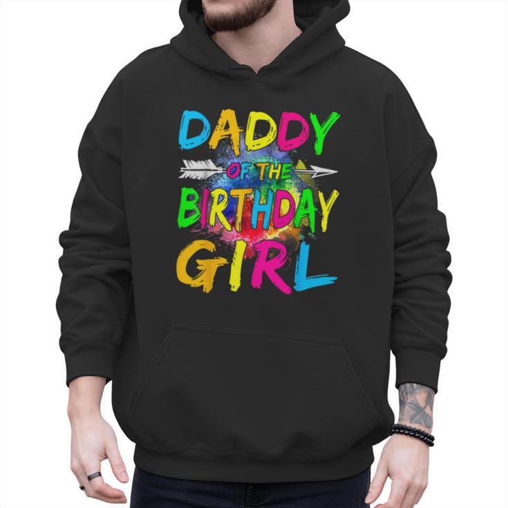 Daddy Of The Birthday Girl Retro 80's Party Men Hoodie