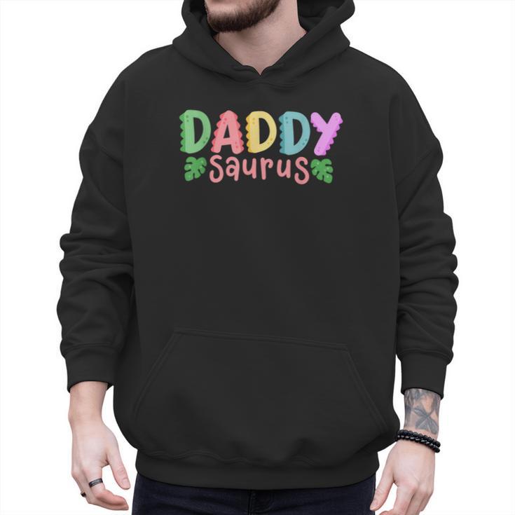 Daddy Saurus Kids Dinosaur Birthday Party Family Matching Men Hoodie