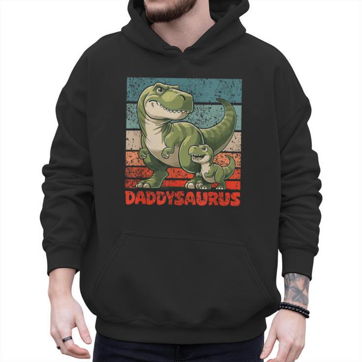 Daddysaurus Father's Day Best Dad T-Rex Papa Men Hoodie