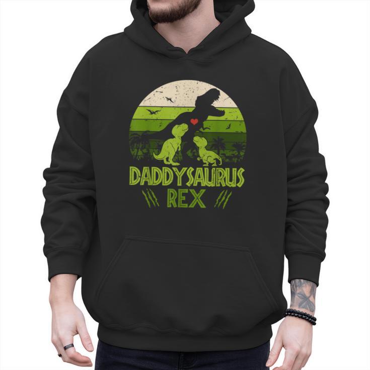 Daddysaurus Rex 2 Kids Sunset Tshirt For Fathers Day Men Hoodie