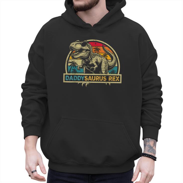 Daddysaurus Rex Dinosaur Daddy Saurus Rex Family Matching Men Hoodie
