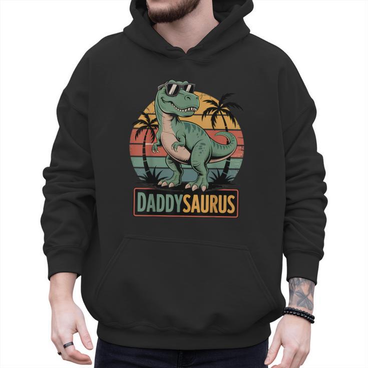 Daddysaurus T Rex Dinosaur Daddy Saurus Family Matching Dad Men Hoodie