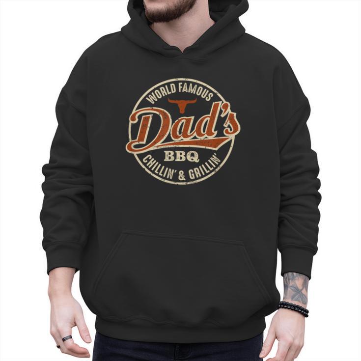 Dad's BBQ Chilling And Grilling Vintage Men Hoodie